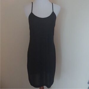 NWOT Black Cotton Slip Dress
